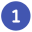 A blue circle with the number 1 in it.