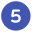 A blue circle with the number five in it.